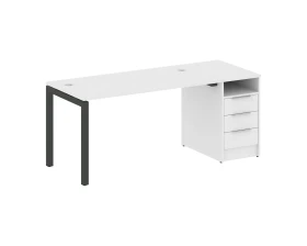 Рабочая станция с тумбой на П-образном м/к 1812x720x750 Метал Систем Куатро 5x5 / Metal System Quattro 5x5 images