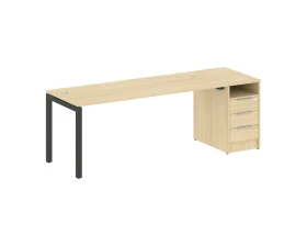 Рабочая станция с тумбой на П-образном м/к 2212x720x750 Метал Систем Куатро 5x5 / Metal System Quattro 5x5 images