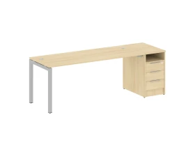 Рабочая станция с тумбой на П-образном м/к 2212x720x750 Метал Систем Куатро 5x5 / Metal System Quattro 5x5 images