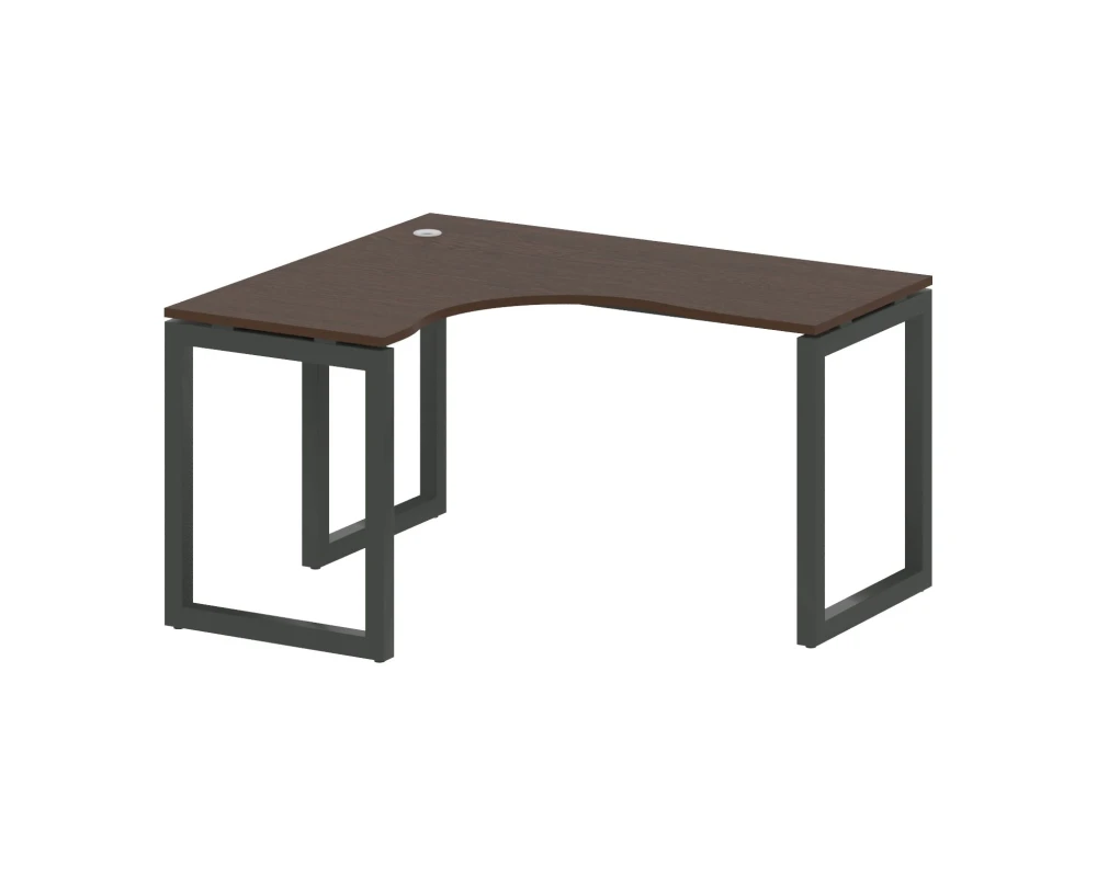 Стол криволинейный левый на О-образном м/к 1400x1200x750 Метал Систем Куатро 5x5 / Metal System Quattro 5x5