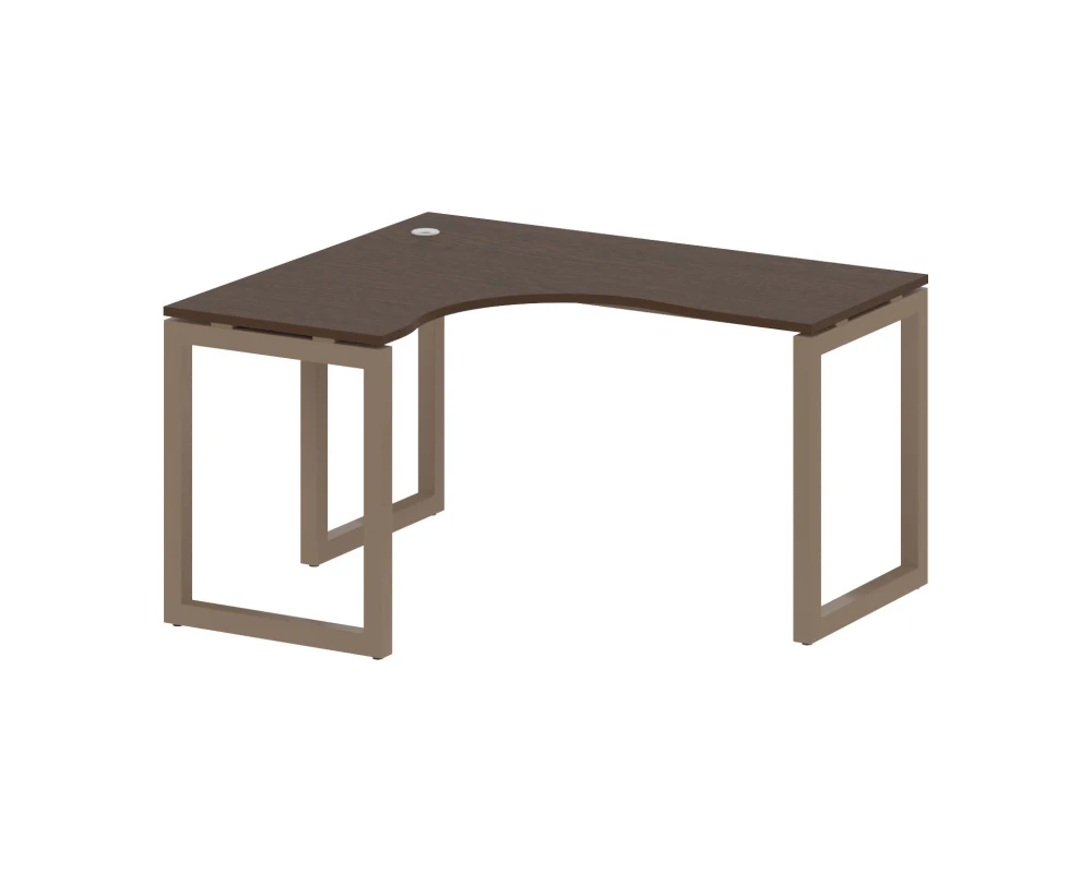 Стол криволинейный левый на О-образном м/к 1400x1200x750 Метал Систем Куатро 5x5 / Metal System Quattro 5x5