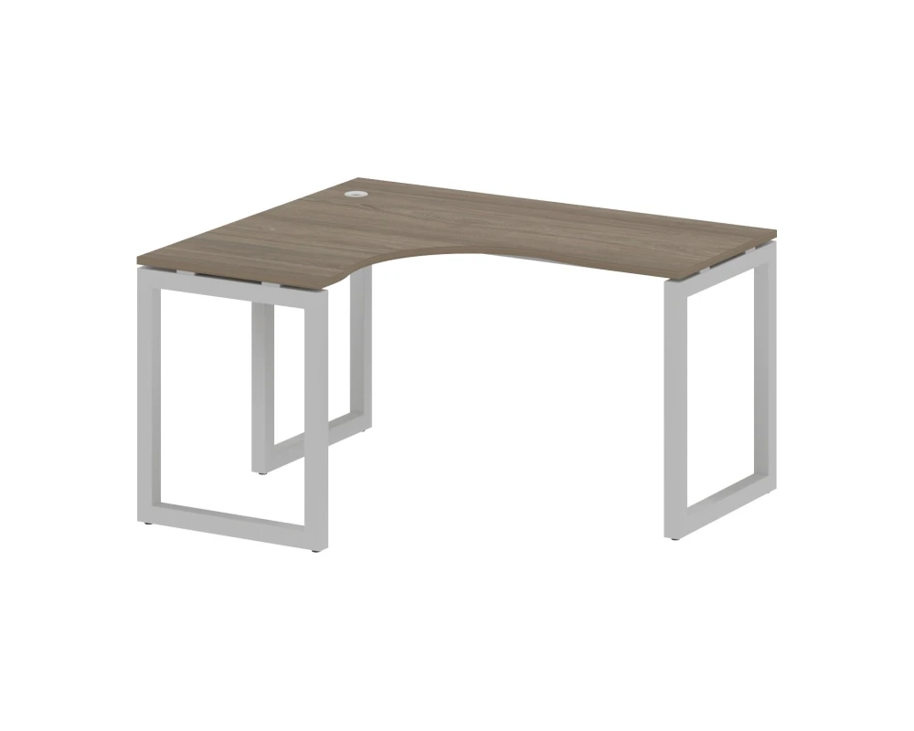 Стол криволинейный левый на О-образном м/к 1400x1200x750 Метал Систем Куатро 5x5 / Metal System Quattro 5x5