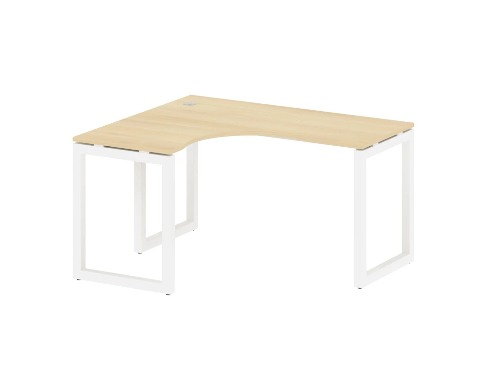 Стол криволинейный левый на О-образном м/к 1400x1200x750 Метал Систем Куатро 5x5 / Metal System Quattro 5x5