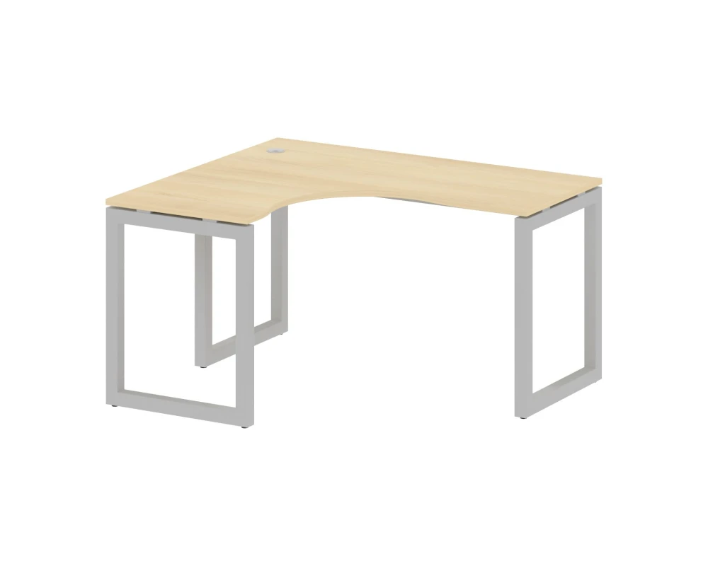 Стол криволинейный левый на О-образном м/к 1400x1200x750 Метал Систем Куатро 5x5 / Metal System Quattro 5x5