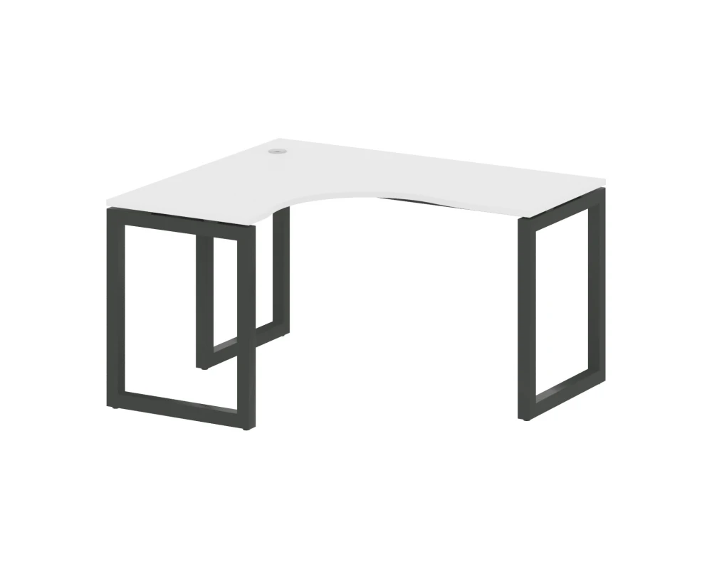 Стол криволинейный левый на О-образном м/к 1400x1200x750 Метал Систем Куатро 5x5 / Metal System Quattro 5x5