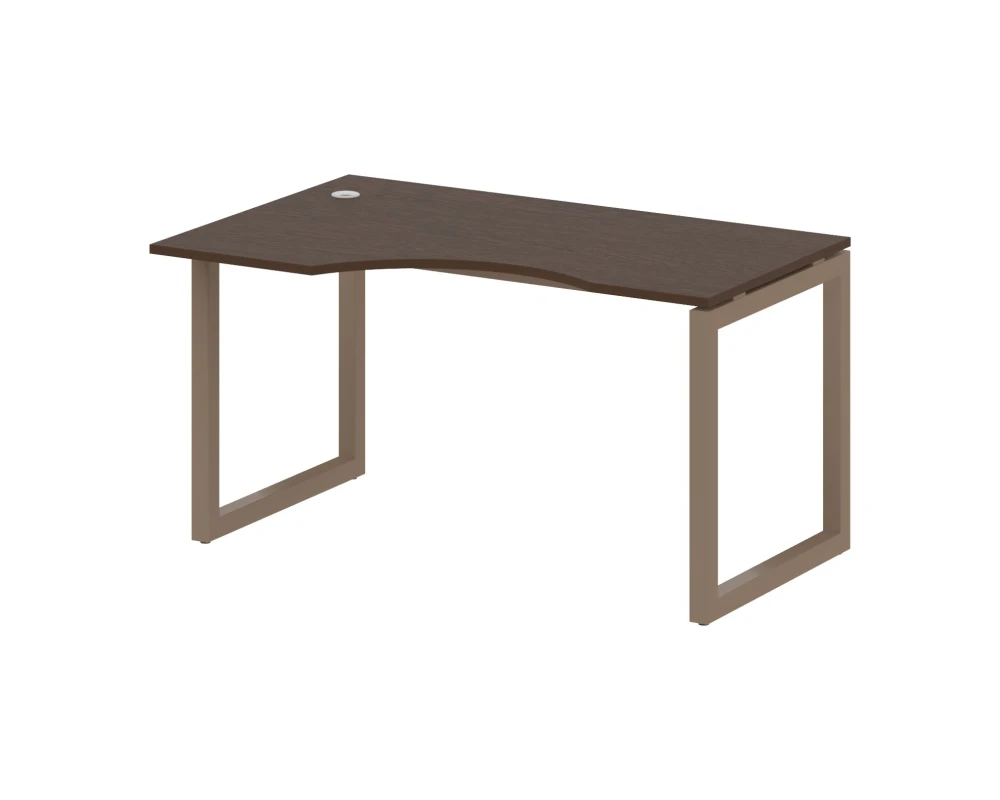 Стол криволинейный левый на О-образном м/к 1400x900x750 Метал Систем Куатро 5x5 / Metal System Quattro 5x5