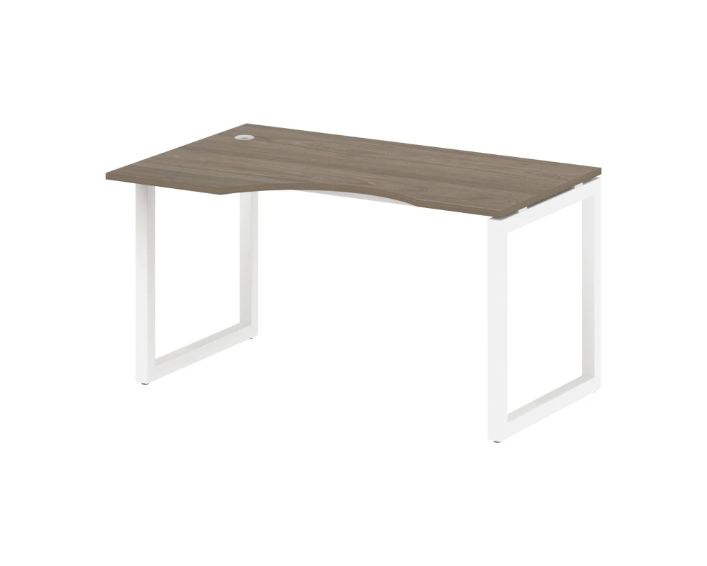 Стол криволинейный левый на О-образном м/к 1400x900x750 Метал Систем Куатро 5x5 / Metal System Quattro 5x5