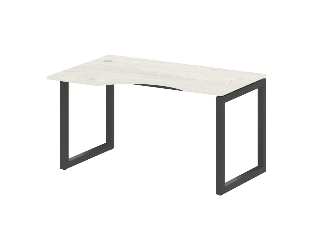 Стол криволинейный левый на О-образном м/к 1400x900x750 Метал Систем Куатро 5x5 / Metal System Quattro 5x5