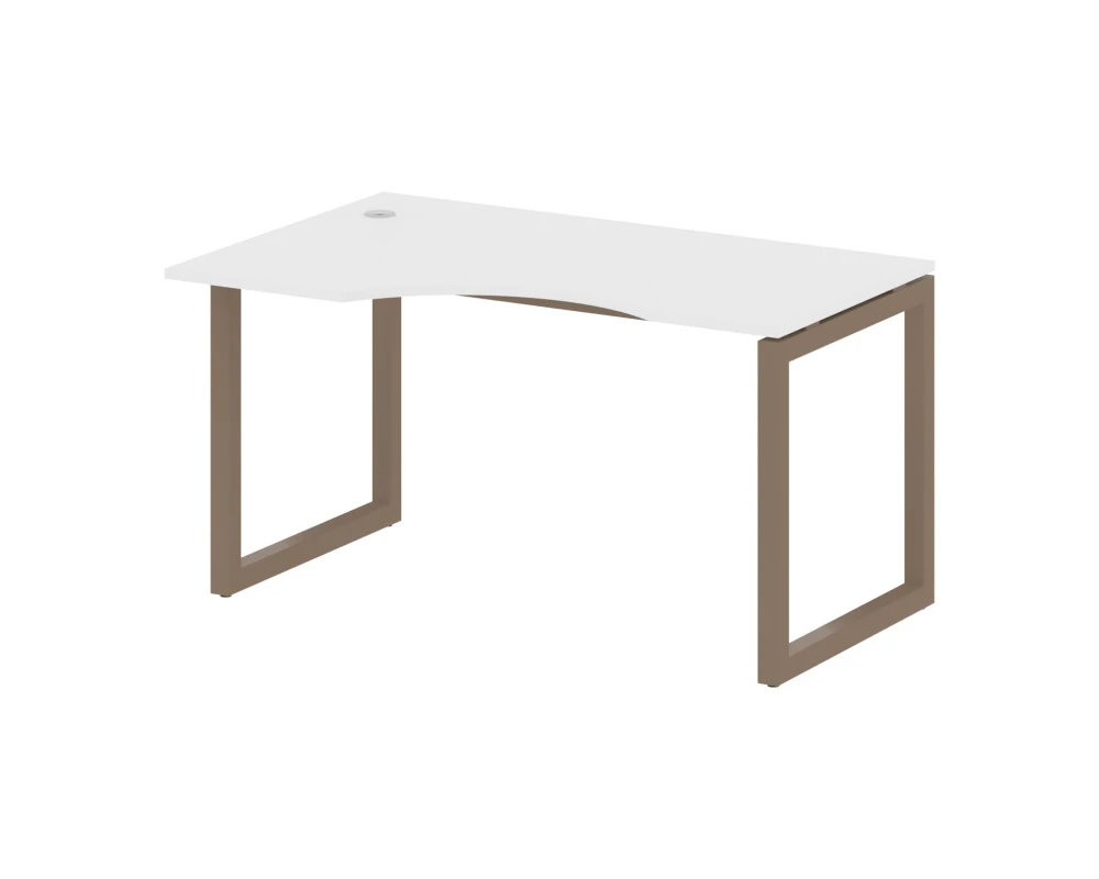 Стол криволинейный левый на О-образном м/к 1400x900x750 Метал Систем Куатро 5x5 / Metal System Quattro 5x5