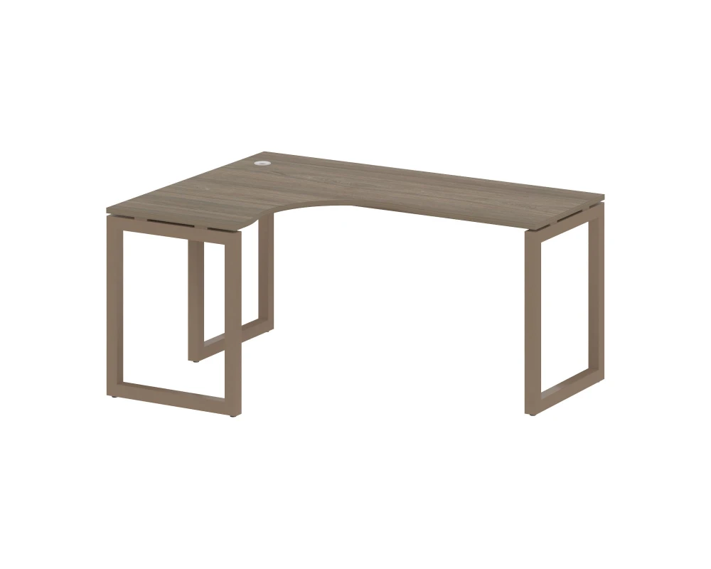 Стол криволинейный левый на О-образном м/к 1600x1200x750 Метал Систем Куатро 5x5 / Metal System Quattro 5x5