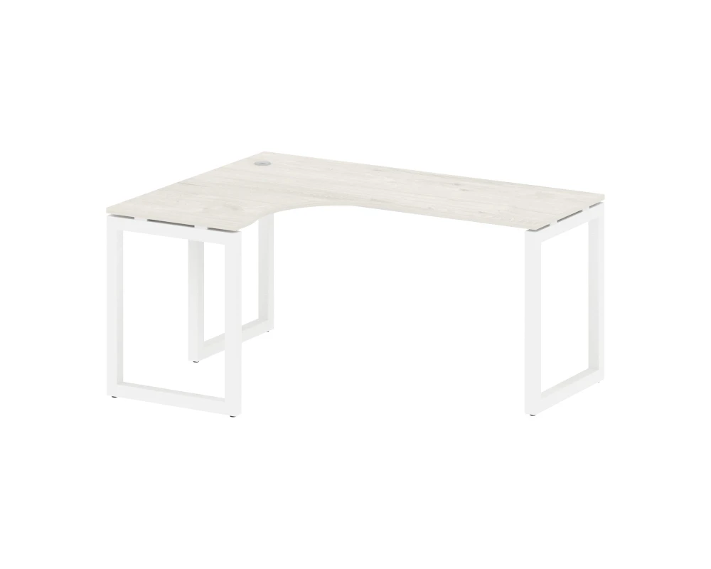 Стол криволинейный левый на О-образном м/к 1600x1200x750 Метал Систем Куатро 5x5 / Metal System Quattro 5x5