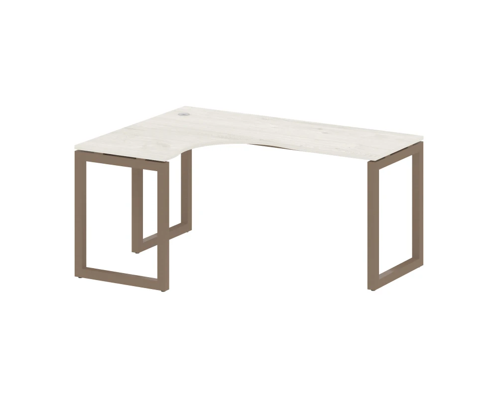 Стол криволинейный левый на О-образном м/к 1600x1200x750 Метал Систем Куатро 5x5 / Metal System Quattro 5x5