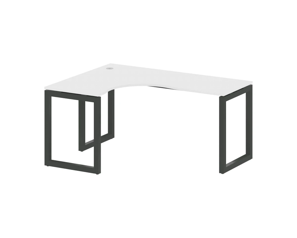 Стол криволинейный левый на О-образном м/к 1600x1200x750 Метал Систем Куатро 5x5 / Metal System Quattro 5x5