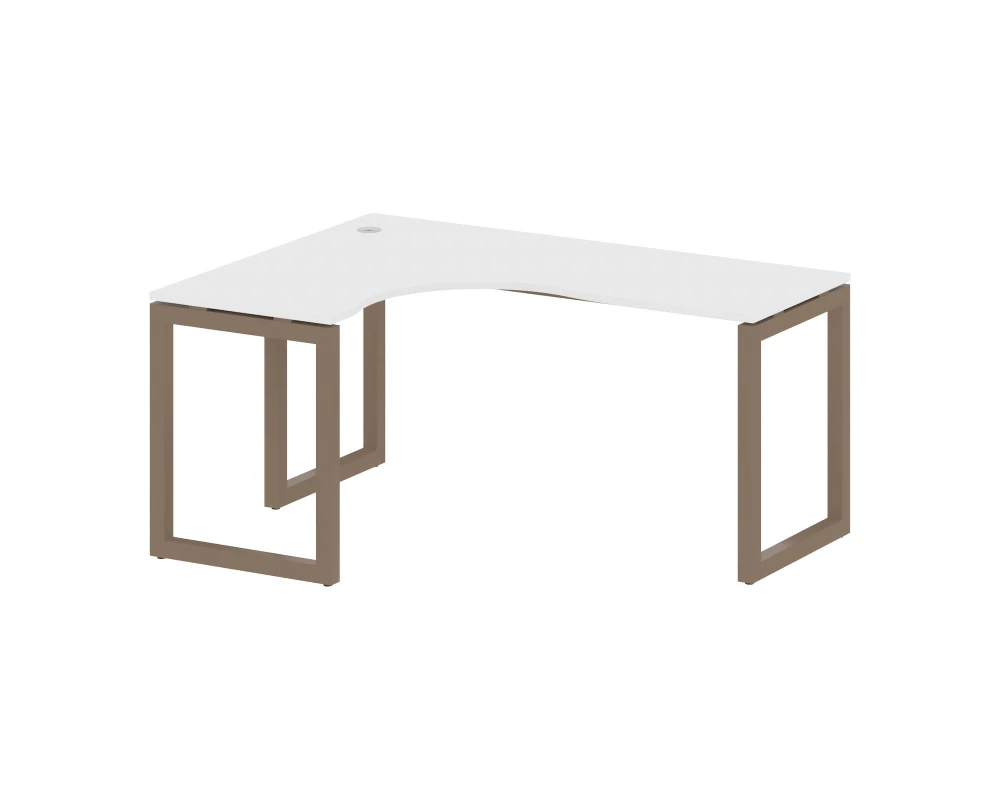 Стол криволинейный левый на О-образном м/к 1600x1200x750 Метал Систем Куатро 5x5 / Metal System Quattro 5x5