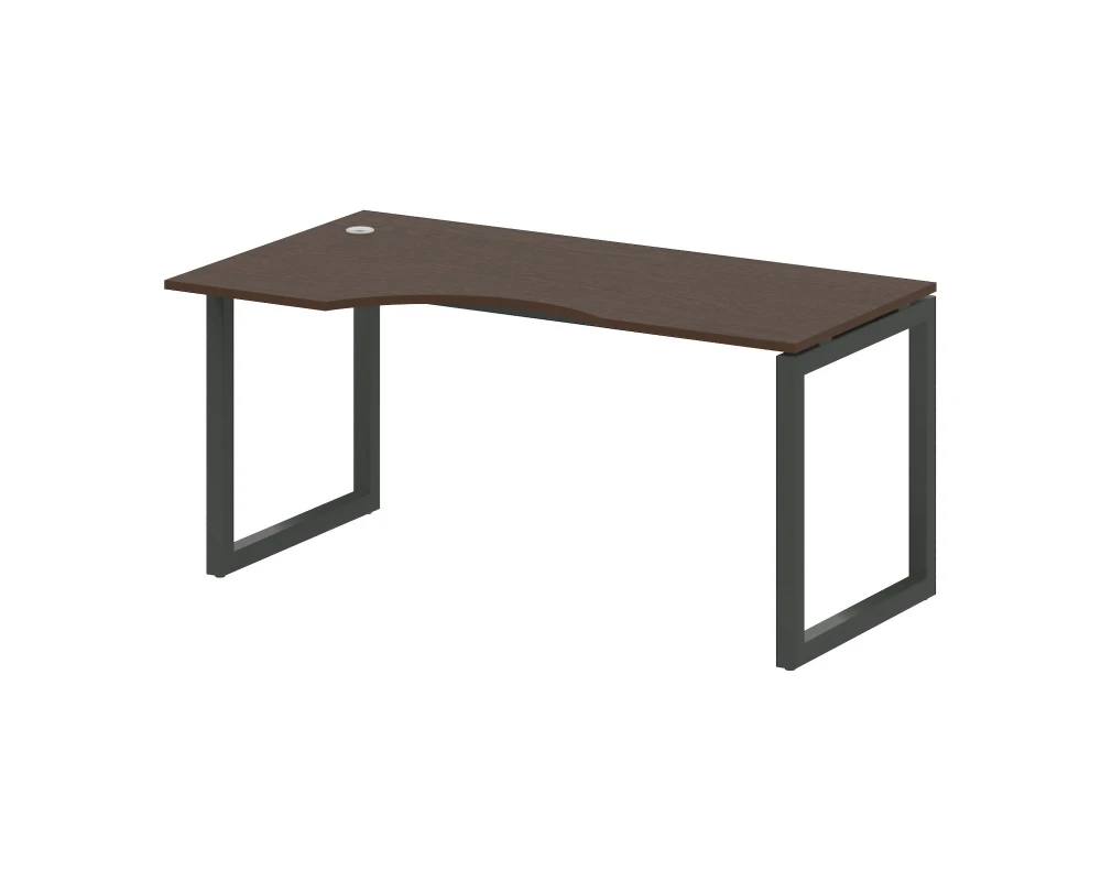 Стол криволинейный левый на О-образном м/к 1600x900x750 Метал Систем Куатро 5x5 / Metal System Quattro 5x5