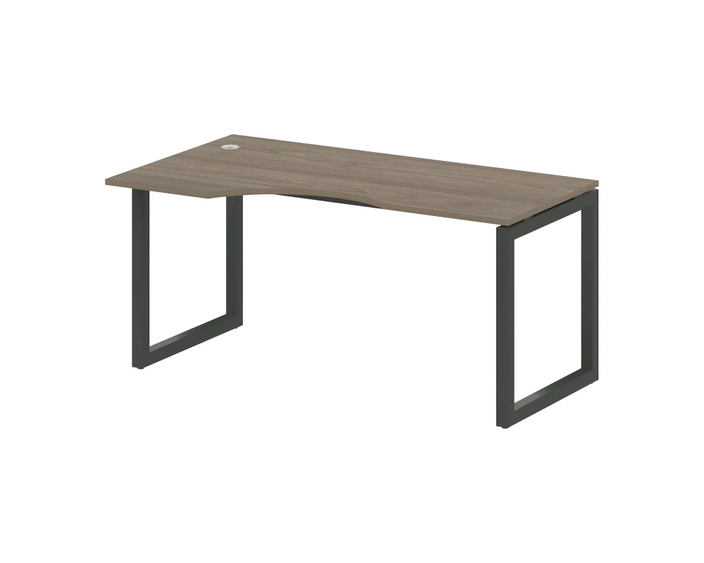 Стол криволинейный левый на О-образном м/к 1600x900x750 Метал Систем Куатро 5x5 / Metal System Quattro 5x5