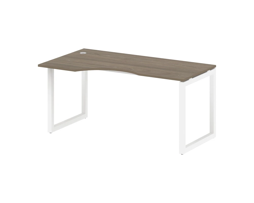 Стол криволинейный левый на О-образном м/к 1600x900x750 Метал Систем Куатро 5x5 / Metal System Quattro 5x5