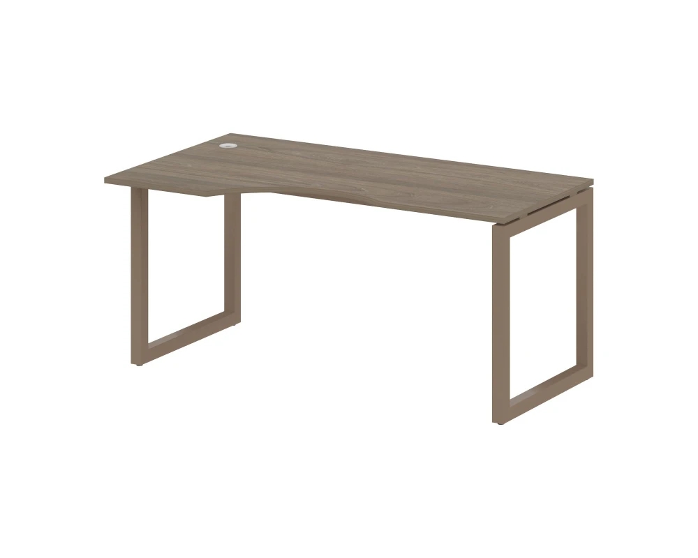 Стол криволинейный левый на О-образном м/к 1600x900x750 Метал Систем Куатро 5x5 / Metal System Quattro 5x5