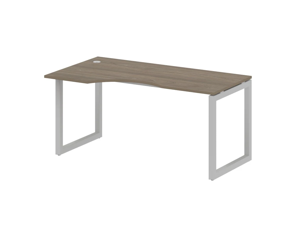 Стол криволинейный левый на О-образном м/к 1600x900x750 Метал Систем Куатро 5x5 / Metal System Quattro 5x5