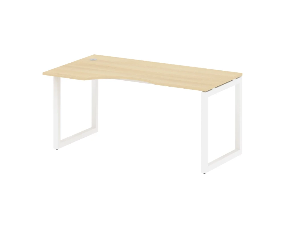 Стол криволинейный левый на О-образном м/к 1600x900x750 Метал Систем Куатро 5x5 / Metal System Quattro 5x5