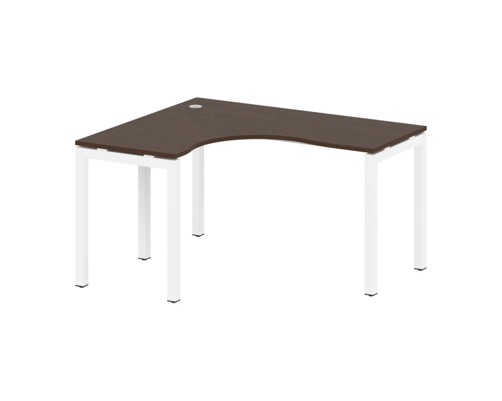 Стол криволинейный левый на П-образном м/к 1400x1200x750 Метал Систем Куатро 5x5 / Metal System Quattro 5x5