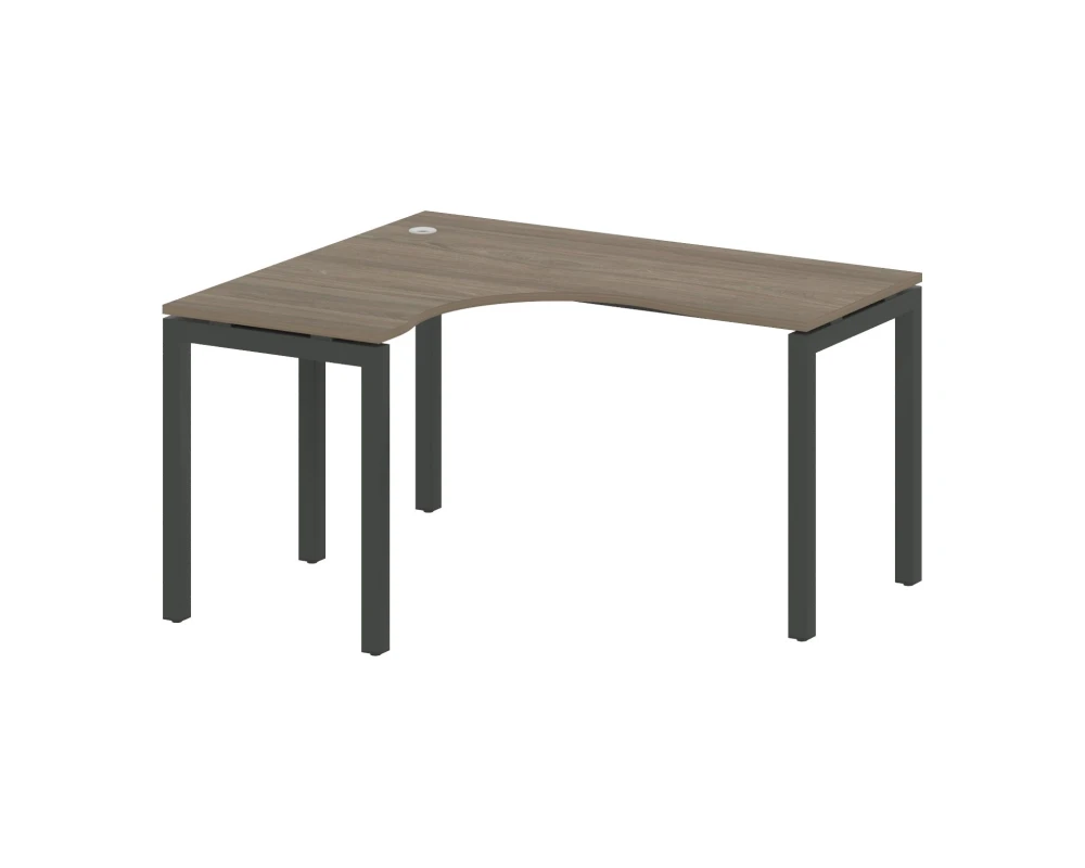 Стол криволинейный левый на П-образном м/к 1400x1200x750 Метал Систем Куатро 5x5 / Metal System Quattro 5x5