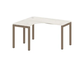 Стол криволинейный левый на П-образном м/к 1400x1200x750 Метал Систем Куатро 5x5 / Metal System Quattro 5x5 images