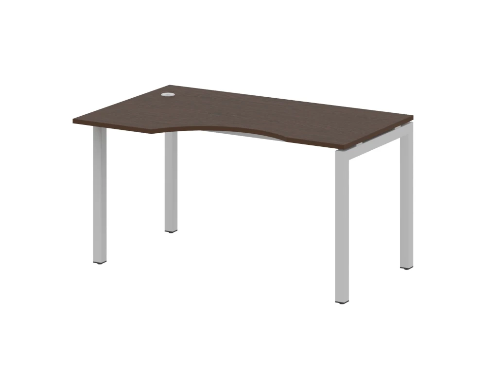 Стол криволинейный левый на П-образном м/к 1400x900x750 Метал Систем Куатро 5x5 / Metal System Quattro 5x5