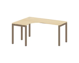 Стол криволинейный левый на П-образном м/к 1600x1200x750 Метал Систем Куатро 5x5 / Metal System Quattro 5x5 images
