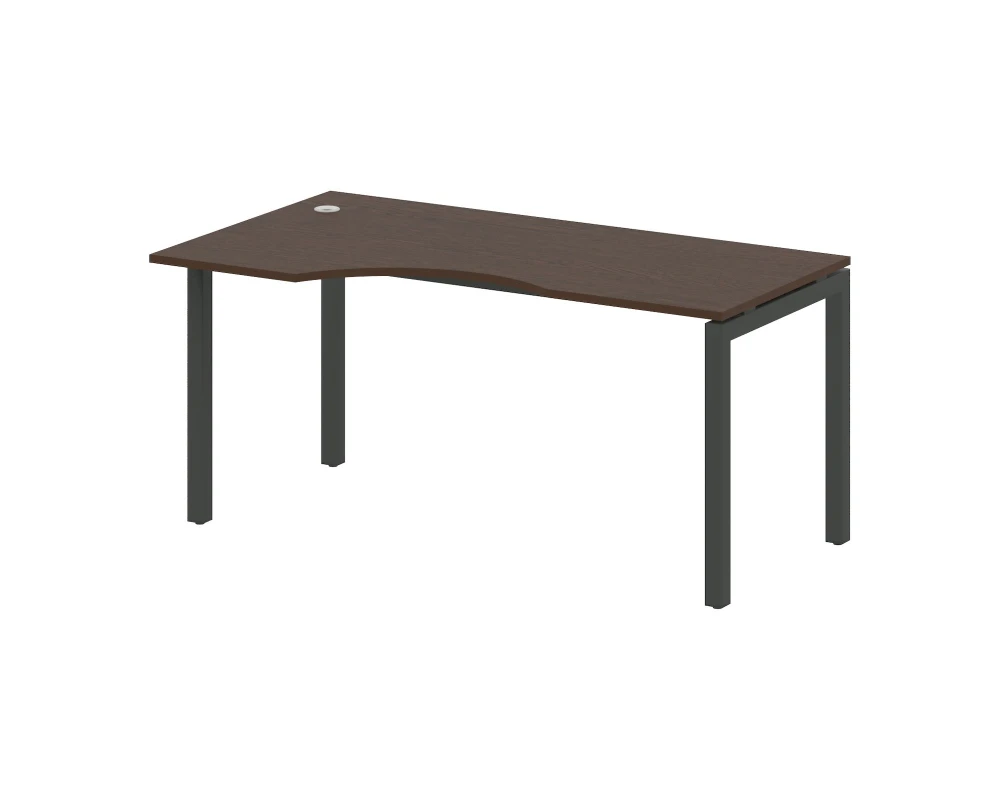 Стол криволинейный левый на П-образном м/к 1600x900x750 Метал Систем Куатро 5x5 / Metal System Quattro 5x5