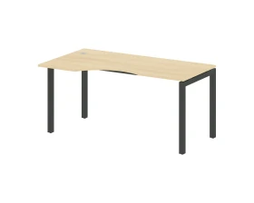 Стол криволинейный левый на П-образном м/к 1600x900x750 Метал Систем Куатро 5x5 / Metal System Quattro 5x5 images