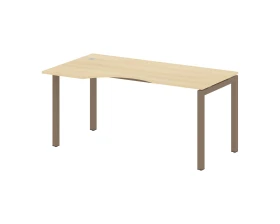 Стол криволинейный левый на П-образном м/к 1600x900x750 Метал Систем Куатро 5x5 / Metal System Quattro 5x5 images