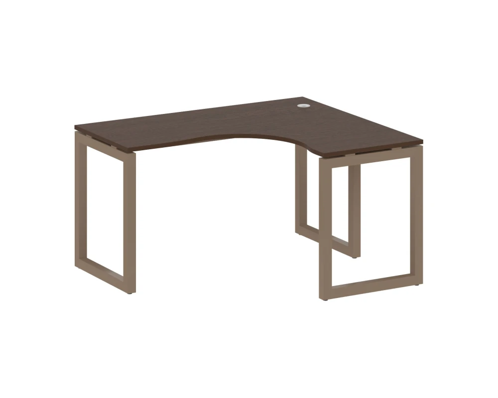 Стол криволинейный правый на О-образном м/к 1400x1200x750 Метал Систем Куатро 5x5 / Metal System Quattro 5x5