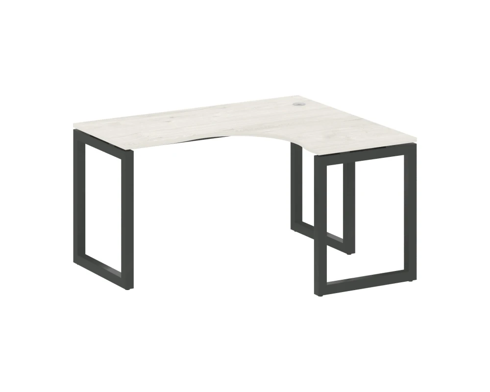 Стол криволинейный правый на О-образном м/к 1400x1200x750 Метал Систем Куатро 5x5 / Metal System Quattro 5x5