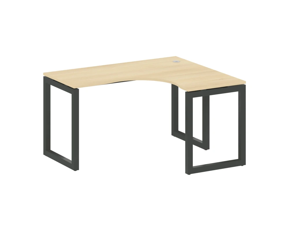 Стол криволинейный правый на О-образном м/к 1400x1200x750 Метал Систем Куатро 5x5 / Metal System Quattro 5x5