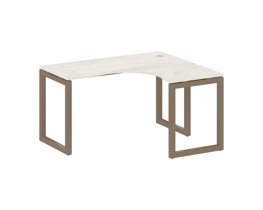 Стол криволинейный правый на О-образном м/к 1400x1200x750 Метал Систем Куатро 5x5 / Metal System Quattro 5x5