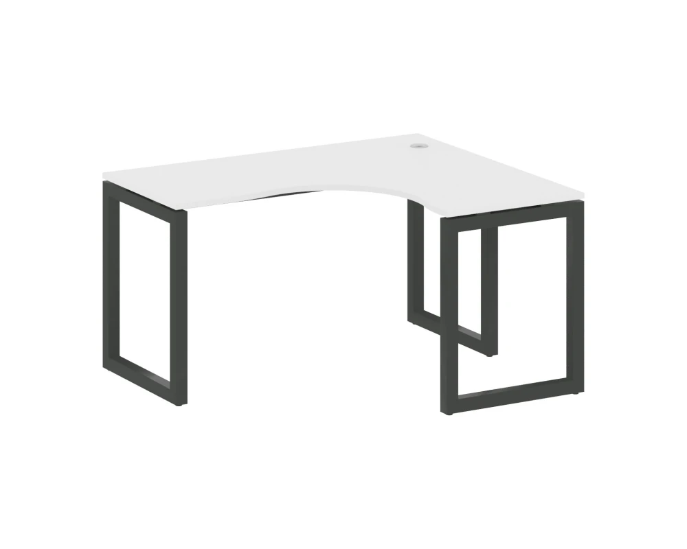 Стол криволинейный правый на О-образном м/к 1400x1200x750 Метал Систем Куатро 5x5 / Metal System Quattro 5x5