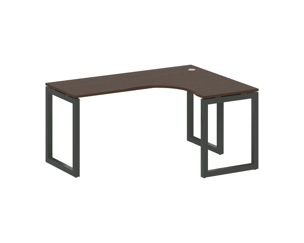 Стол криволинейный правый на О-образном м/к 1600x1200x750 Метал Систем Куатро 5x5 / Metal System Quattro 5x5