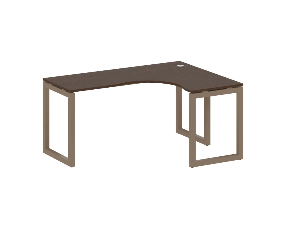 Стол криволинейный правый на О-образном м/к 1600x1200x750 Метал Систем Куатро 5x5 / Metal System Quattro 5x5