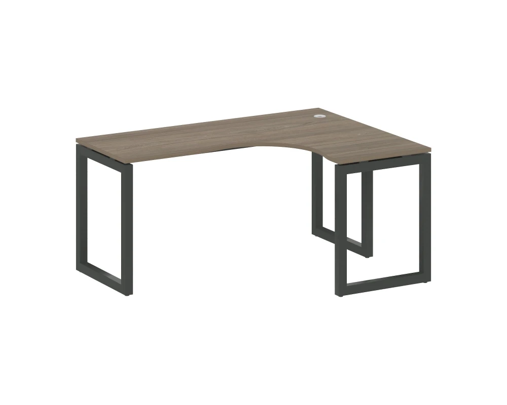 Стол криволинейный правый на О-образном м/к 1600x1200x750 Метал Систем Куатро 5x5 / Metal System Quattro 5x5