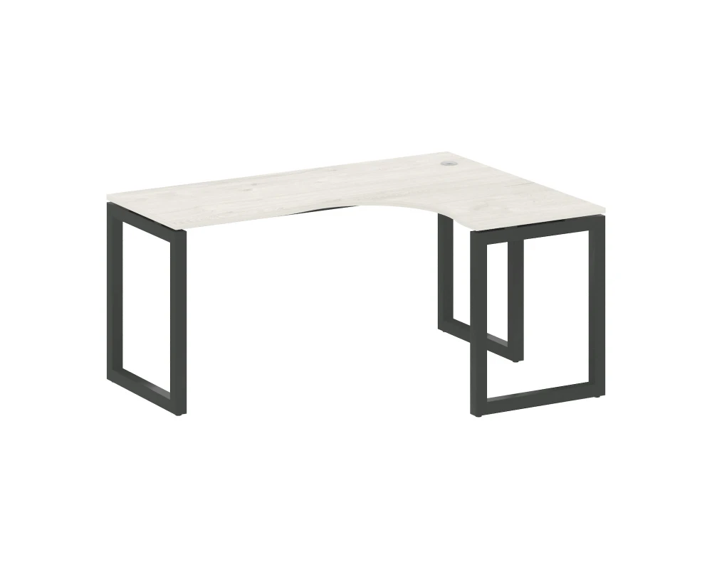 Стол криволинейный правый на О-образном м/к 1600x1200x750 Метал Систем Куатро 5x5 / Metal System Quattro 5x5