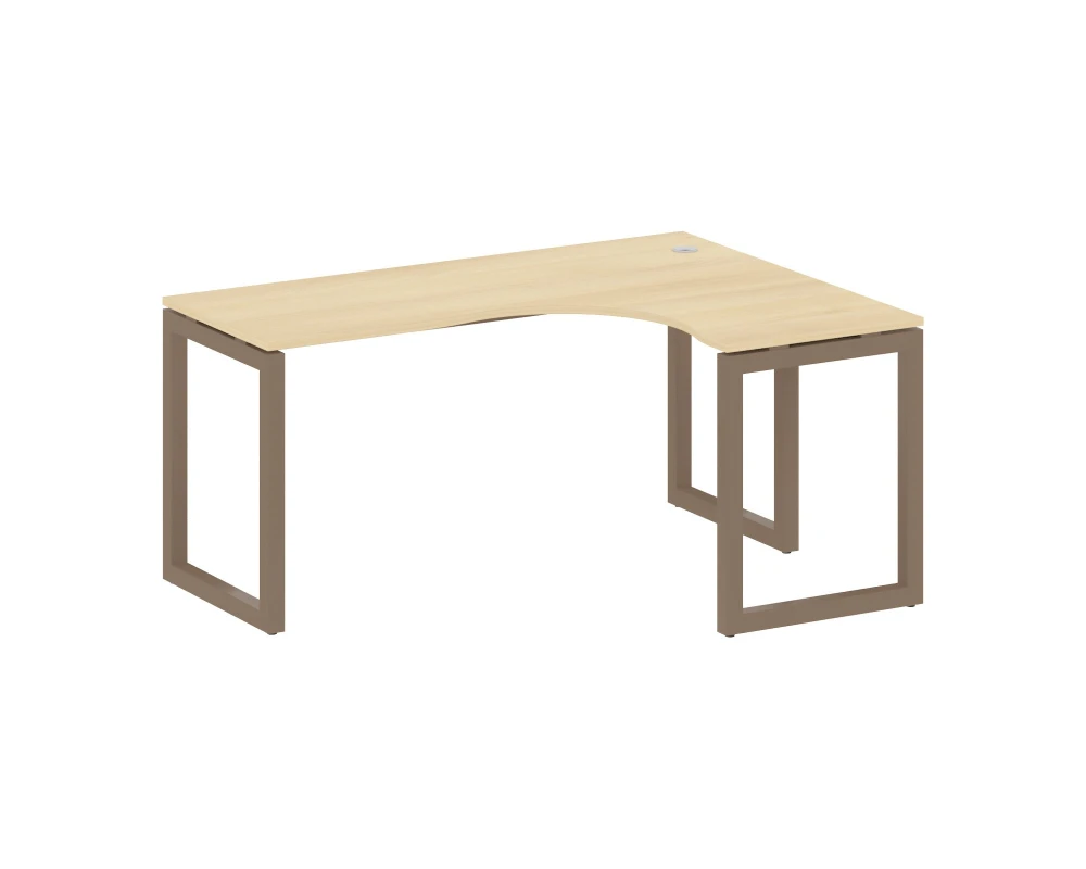 Стол криволинейный правый на О-образном м/к 1600x1200x750 Метал Систем Куатро 5x5 / Metal System Quattro 5x5