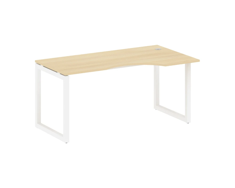 Стол криволинейный правый на О-образном м/к 1600x900x750 Метал Систем Куатро 5x5 / Metal System Quattro 5x5