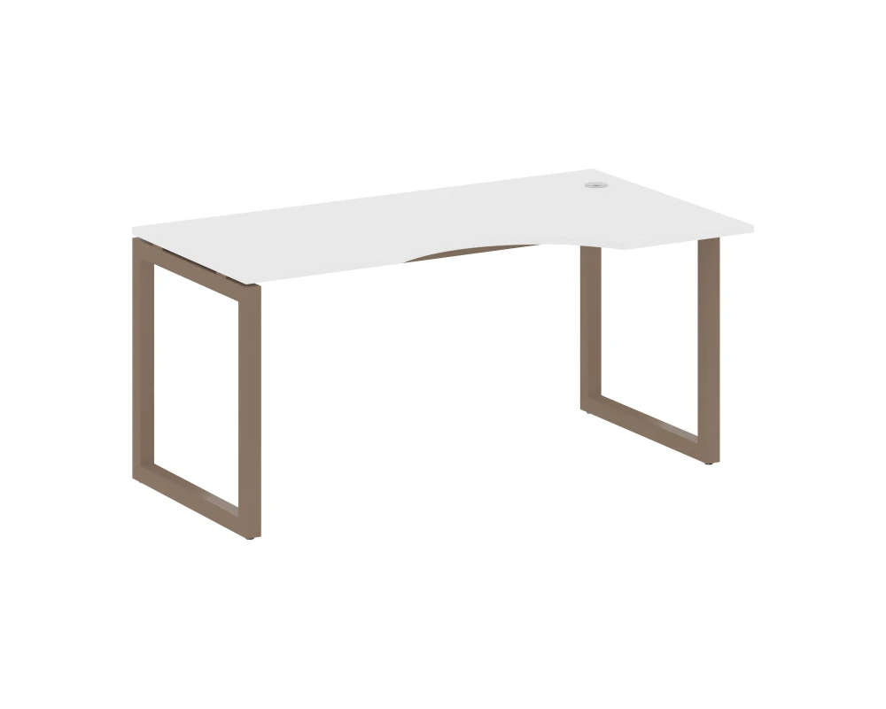 Стол криволинейный правый на О-образном м/к 1600x900x750 Метал Систем Куатро 5x5 / Metal System Quattro 5x5