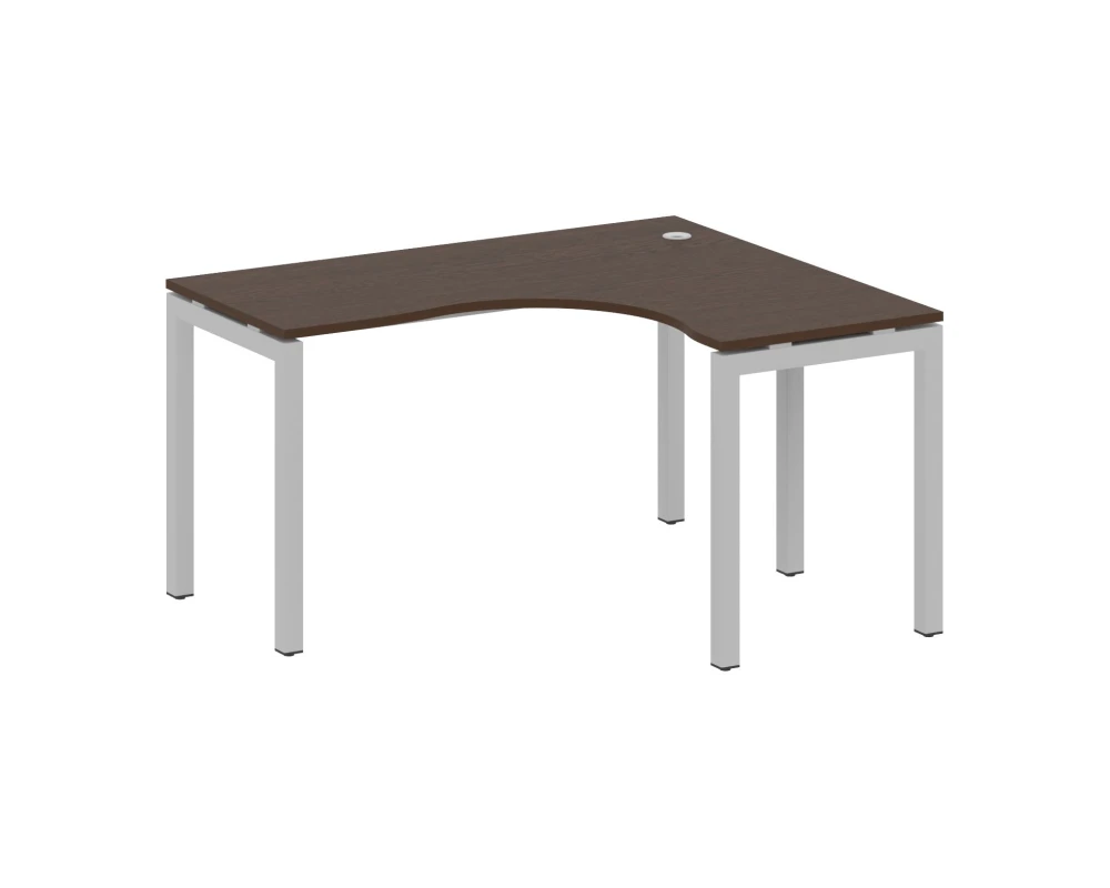 Стол криволинейный правый на П-образном м/к 1400x1200x750 Метал Систем Куатро 5x5 / Metal System Quattro 5x5