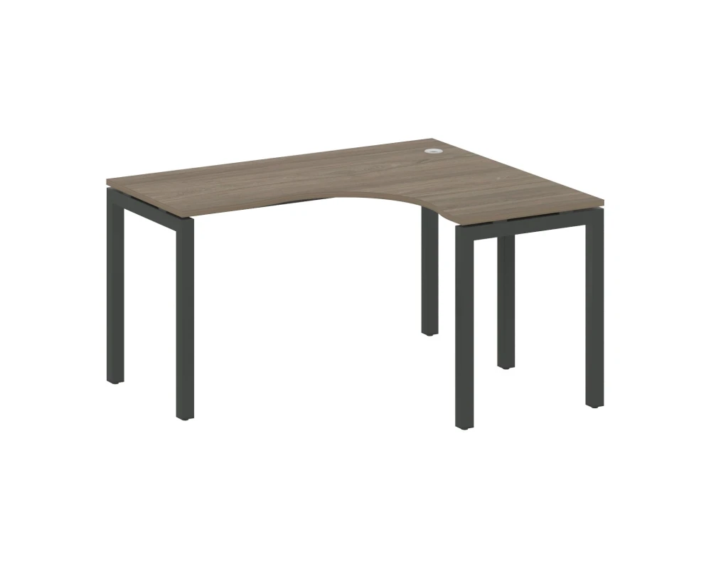 Стол криволинейный правый на П-образном м/к 1400x1200x750 Метал Систем Куатро 5x5 / Metal System Quattro 5x5