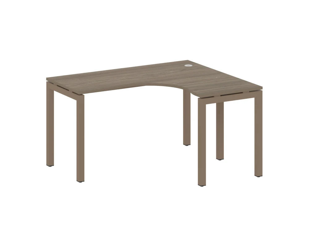 Стол криволинейный правый на П-образном м/к 1400x1200x750 Метал Систем Куатро 5x5 / Metal System Quattro 5x5