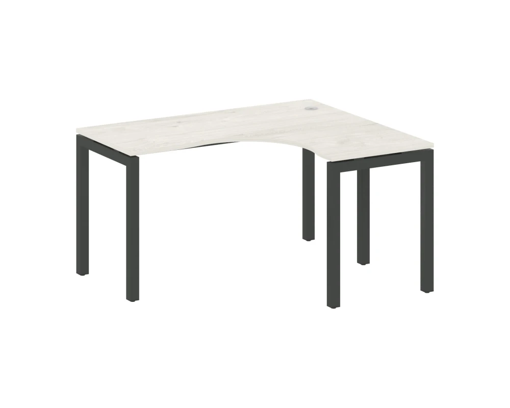 Стол криволинейный правый на П-образном м/к 1400x1200x750 Метал Систем Куатро 5x5 / Metal System Quattro 5x5