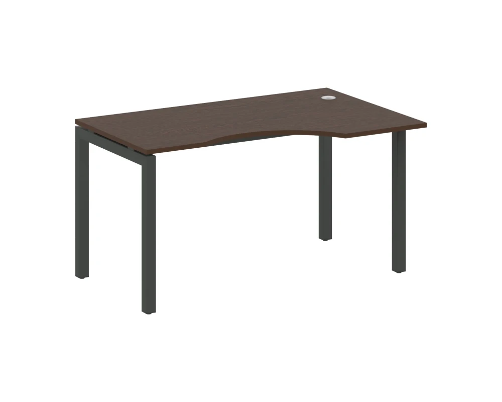 Стол криволинейный правый на П-образном м/к 1400x900x750 Метал Систем Куатро 5x5 / Metal System Quattro 5x5