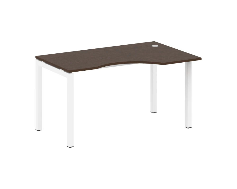 Стол криволинейный правый на П-образном м/к 1400x900x750 Метал Систем Куатро 5x5 / Metal System Quattro 5x5